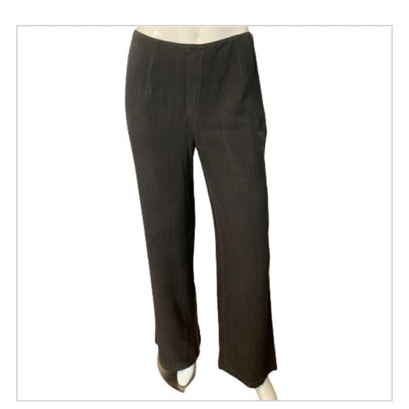 ‎Claridge + King Silk Twill charcoal gray pants - S - Picture 5 of 7